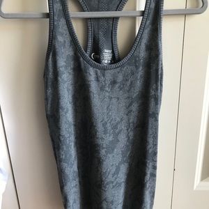 ZYIA Grey splash racer back tank